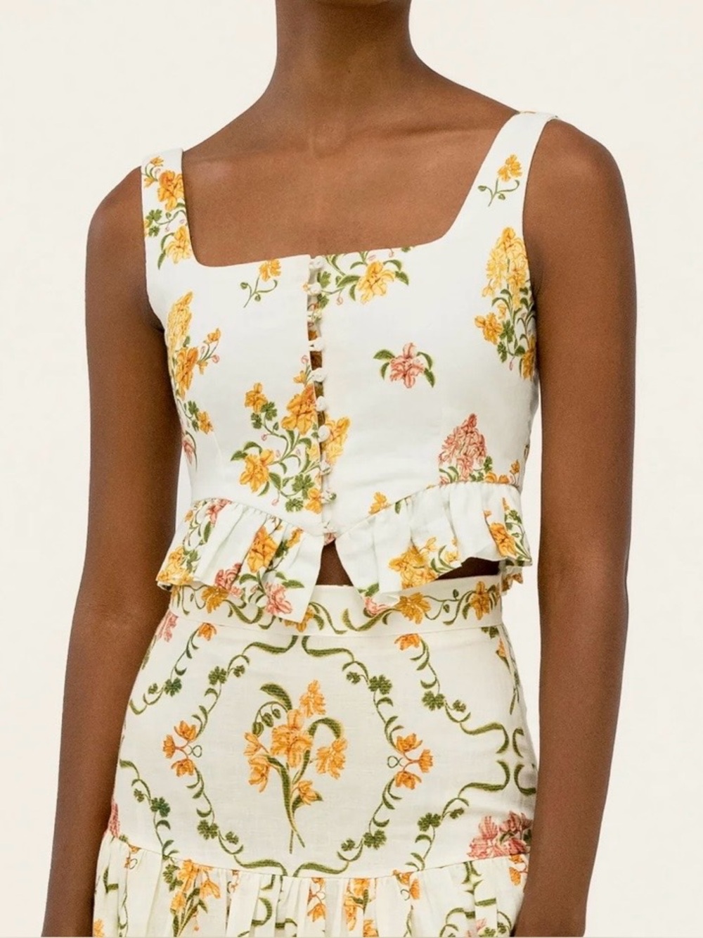 Agua by Agua Bendita Eslabon Cordillera Crop Top